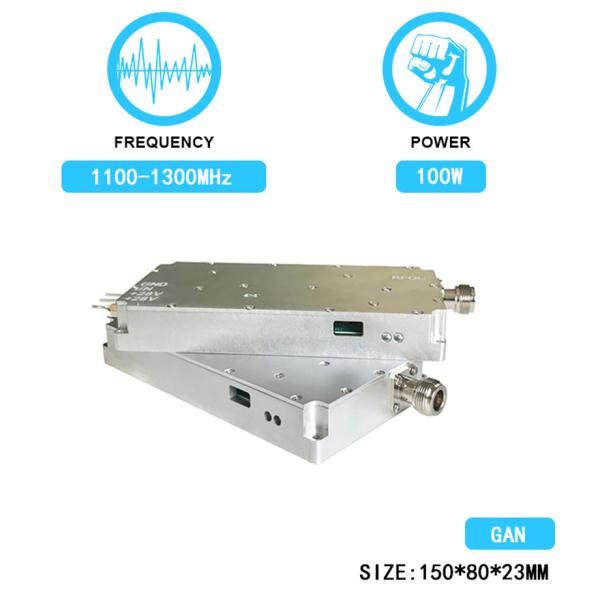 100W 1100-1300MHz PA Power Amplifier Signal Blocking Device Anti Drone Fpv Uav Drones Module With GAN And Isolation Protector
