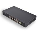 16-port 10/100M switch IEEE 802.3af/a standard 250W power backplane bandwidth 12