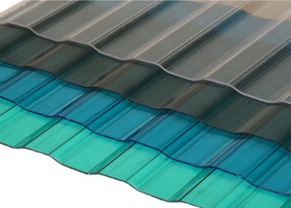 Quality Greenhouse Harmless Transparent Roof Tiles , Explosionproof Corrugated Roof Sheet for sale