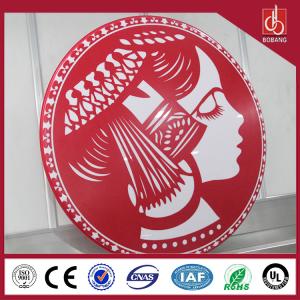 Buy cheap Round high quality 3D moulding acrylic light led box; sound standard for sales product