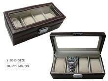 Quality large watch display case with glass window for sale