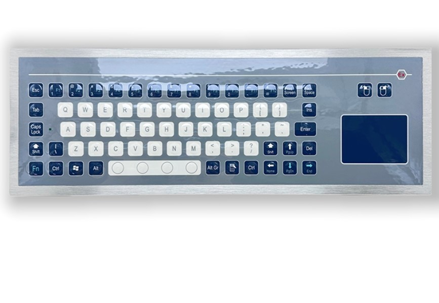71 Keys Industrial Computer Keyboard Explosionproof With Touch Pad F8-TP-C