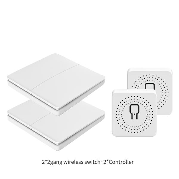 16A 433Mhz Wireless Kinetic Energy Switch 2 Way Push Button Waterproof Light Switch