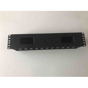 High Density Horizontal Cable Manager 2U Plastic Finger Duct With Dual Hinge