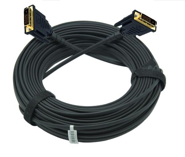 Quality 100 meter DVI hybrid AOC cable over fiber optic  without power supply for sale