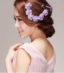 Buy cheap Bridal headdress flower hair accessories Starry Plum Purple Red White Pink Blue product