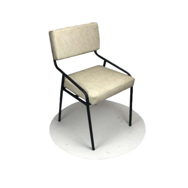 Quality Armrest Smooth PU Leather 80cm 0.25CBM Modern Dining Chair for sale