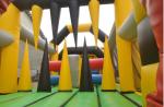 Pvc Large Inflatable Obstacle Course Bouncy Castle Ce / En14960 Certificates