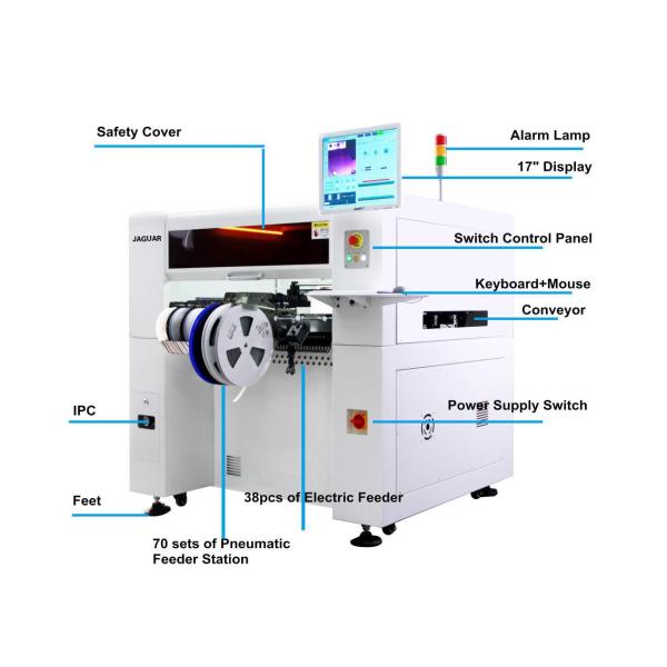 Table High Speed Pick And Place Machine 15000CPH LED PCB Assembly Application