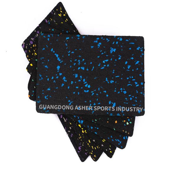 Customized Gym Rubber Mat Flooring Smooth Surface 40mm Thickness