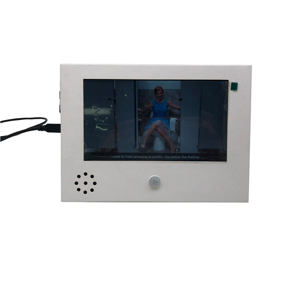 7 inch TFT LCD display video module with control buttons used for custom POP video display
