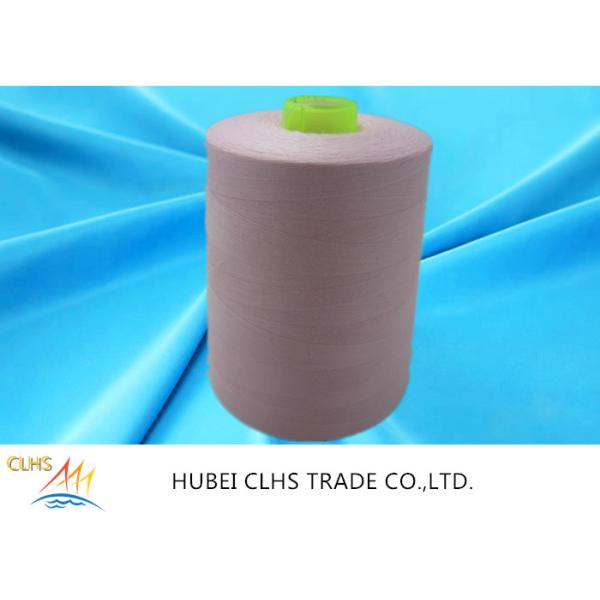 100% Virgin Spun Dyed Polyester Yarn 40 / 2 AA Grade For Sewing Thread / Embroidery