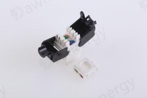 China Punch down coupler Gcabling Network Module Cat6 Cat6a RJ45 UTP 8P8C 180 Degree toolless Keystone jack on sale