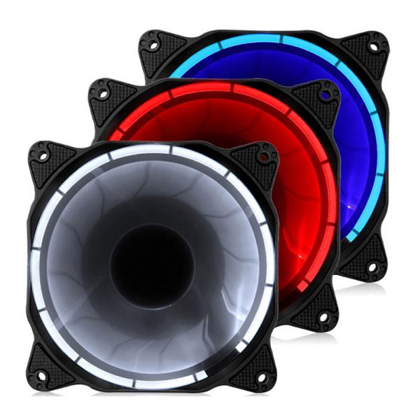 120mm White LED Ring Case Radiator Fan computer case fan