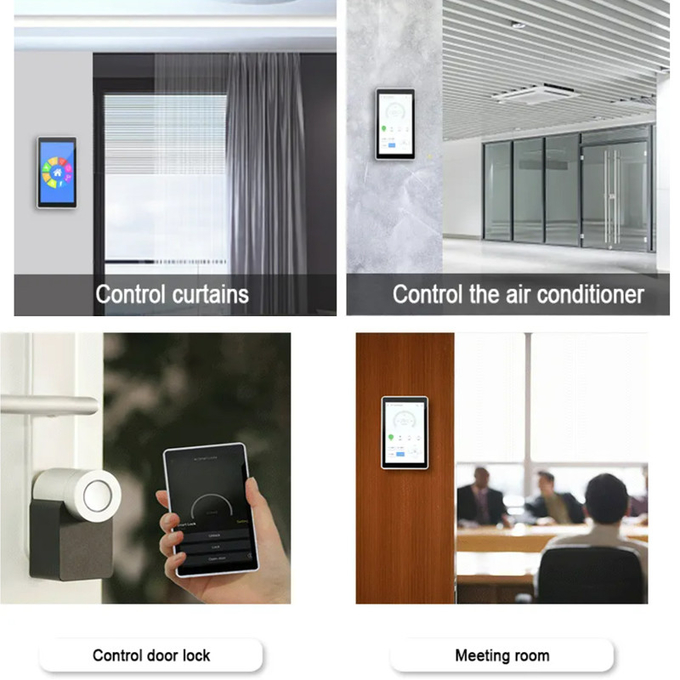 DC 12V IOT Control Panel , Android Poe Wall Mount Tablet For Smart Home Display