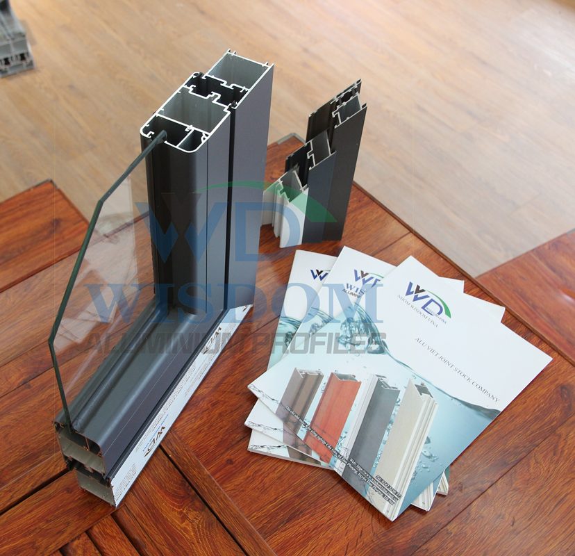 3.0mm Aluminium Rectangular Profile 65 Window Yarn Integration Inner Frame