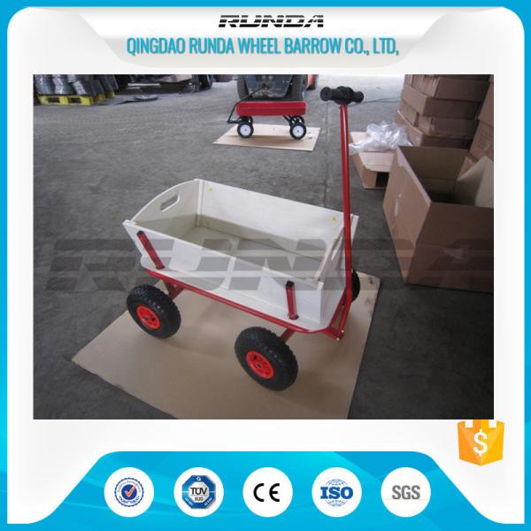 Quality Tarpaulin Wooden Garden Mesh Cart TC1812 Durable Convenient Carriage SGS for sale