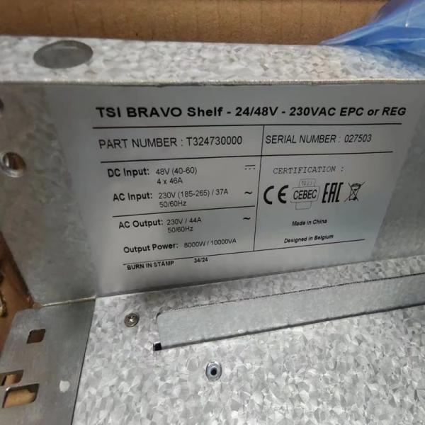 CE+T Power TSI BRAVO 24/48V 230VAC 2U Power Shelf for 19 Inch Cabinet P/N: T324730000