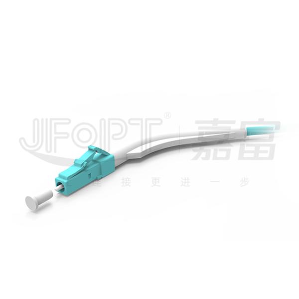 LC-LC Duplex Fiber Optic Patch Cord Multimode 50/125 3.0mm LSZH Aqua
