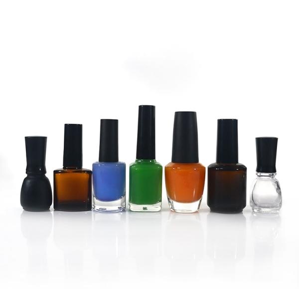 Quality Fancy Gel UV Nail Polish Glass Bottles 5ml -20ml Logo Custom With Caps / Brush for sale