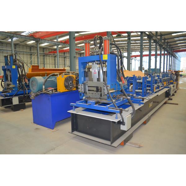 3 Roller Fast Speed CZ Exchange Purlin Roll Forming Machine With Punching