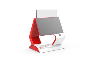 China Flat Dual Screen POS Multiple OS Supported Aluminum Alloy Stand Base on sale