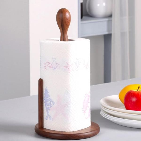 Solid Wood OEM Tissue Paper Roll Holder Kitchen