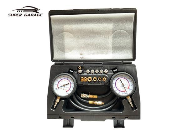 Quality Engine Oil Pressure Tester Kits 0-100psi 0-700kpa With Two Gauges for sale
