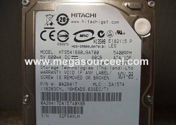 Quality HTS541680J9AT00 80GB 2.5 inch notebook hard disk IDE Parallel port PATA IBM T41 T42 for sale
