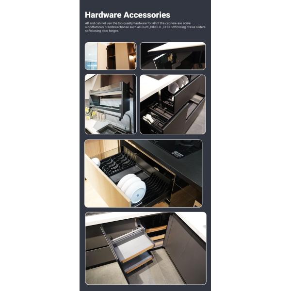 Sleek Modern One-stop Kitchen Solution Kitchen Cabinet Units With Kitchen Cabinets For Apartment