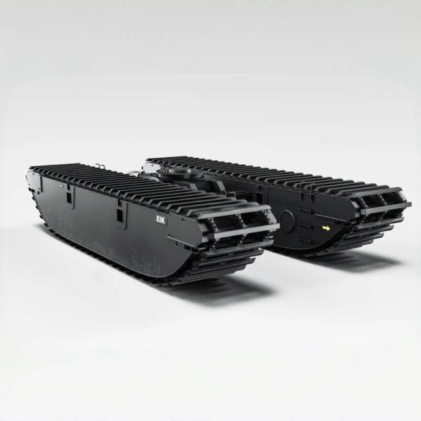 Quality Swamp Amphibious Excavator Chassis Hydraulic Dredging Pontoon Undercarriage System for sale
