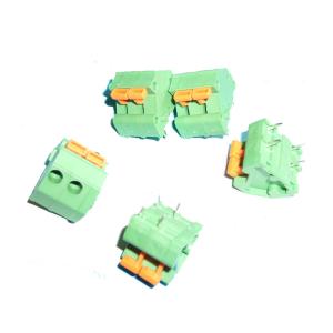 Buy cheap 5.08mm 0.2” Pitch Screwless Spring Clamp PCB Terminal Blocks Jointable Green product