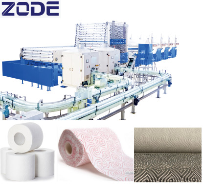 HMI 600m/Min Toilet Paper Rewinding Machine With high performance