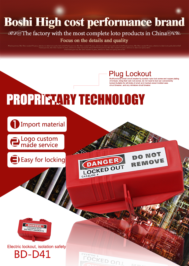 Double Open Electrical Lockout Devices With Rugged Polypropylene Material