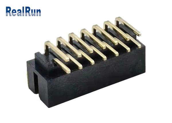 Quality UL94V-0 PA6T Gold Plated Box Header Connector 2.0*6.4-2*7P SGS for sale