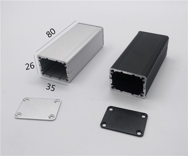 Quality Small Custom Aluminum Enclosure For Modular Width35*Height26*Length80mm In Black and Silver for sale