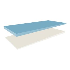 Biopreferred Dual Layer Memory Foam Mattress Topper For Pressure Relief