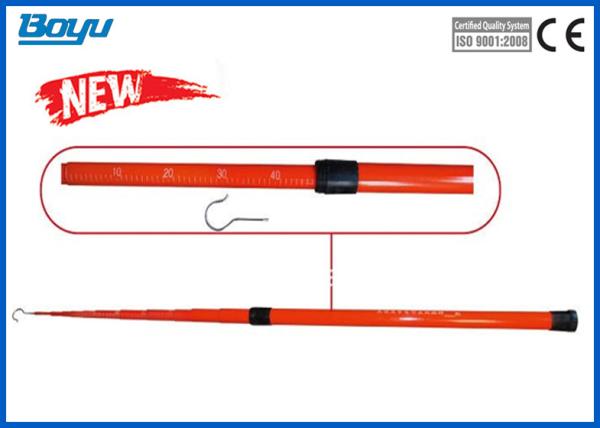 Quality 1.6 Meter High Voltage Retractable Measuring Stick Insulated Measuring Pole for sale