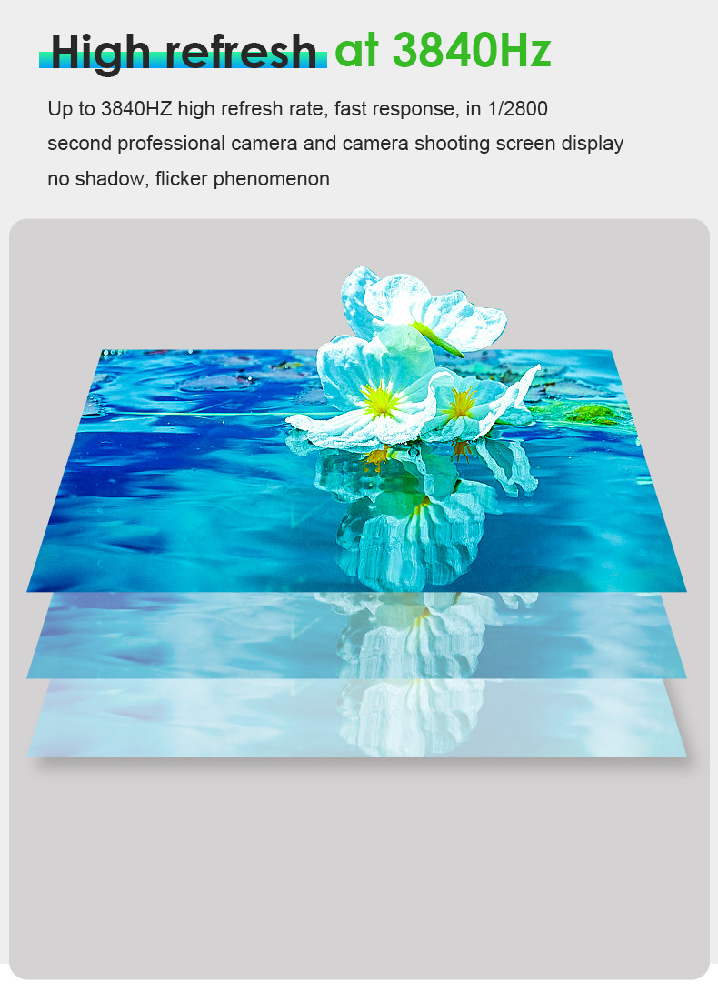 P3.91 LED Flexible Screen 3840Hz Conference LED Display 9000cd/m2 With Back Maintenance