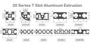 Buy cheap 15180 9090 2040 4040 Aluminum T Slot Profile Extrusion product