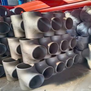 China 110in SS304 Stainless Steel Tee Sch160 Stainless Steel Threaded Reducing Tee on sale