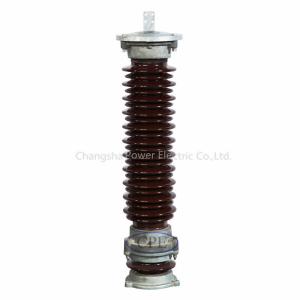 China Glazed Lightning Arrester Insulator 66kV Surge Arrester on sale