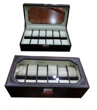 Quality large watch display case with glass window for sale