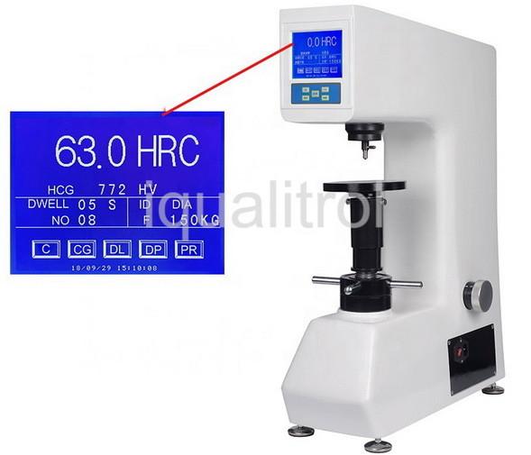 Quality Large LCD Rockwell Hardness Testing Machine 175mm Height Automatic Loading for sale