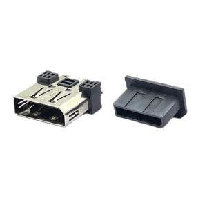 Buy cheap LCP Solder Displayport DP Socket Connector 180 Degrees SMT Au 1u&quot; product