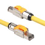 Field Terminated Cat 7 STP Cable , RJ45 8P8C Network Modular Plug Cat 7 Patch