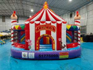 Buy cheap Clown Themed PVC 5.2x5m Inflatable Combos Adult Bouncy Castle Professional Bounce House Blow Up Jump House product