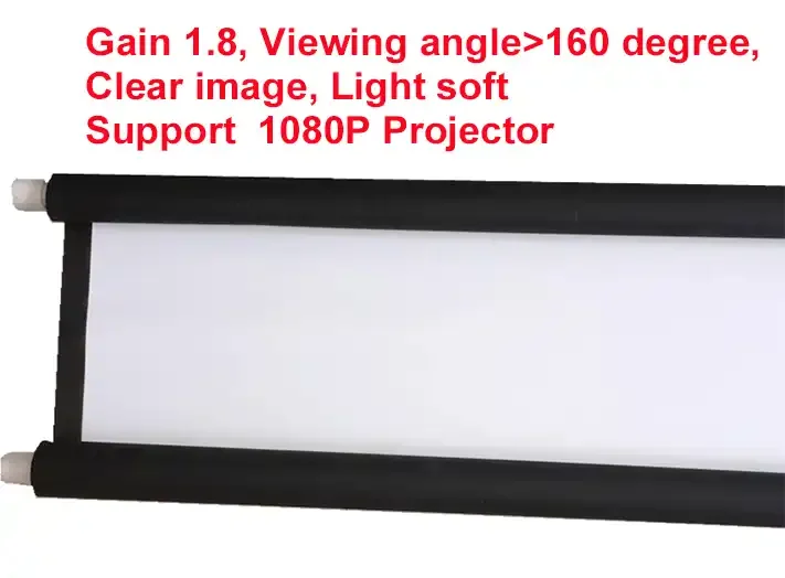 Simple Hanging HD Home Warp Knitting Projection Screen 16:9 100" Inch