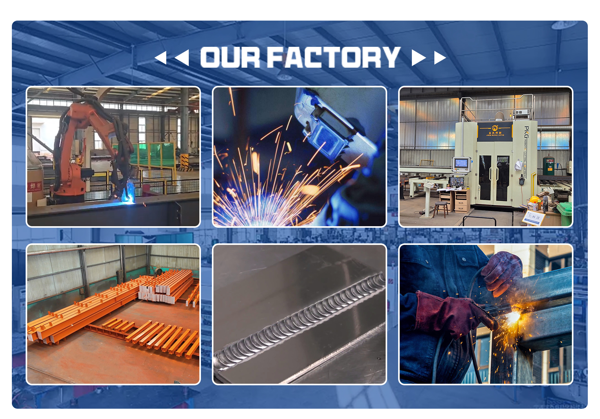 Large Span Prefabricated Factory Building Metal Warehouse Customized