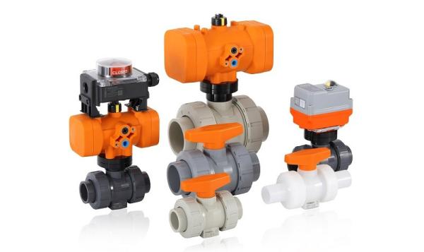 Quality Flange Standard Plastic Ball Valves NO Actuator High Flow Rate for sale